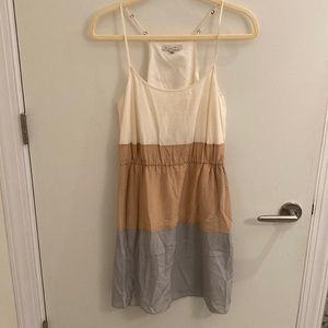 Madewell pastel tricolor dress